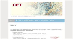 Desktop Screenshot of cet.co.uk